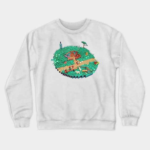 Bricks and Round Doors- Fantasy Crewneck Sweatshirt by Fenay-Designs